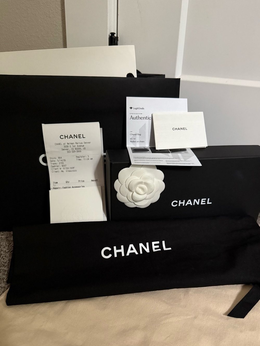 CHANEL Black Quilted Caviar Leather with Gold Hardware - Picture 8 of 13